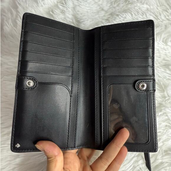 Kate Spade New York Striped Black White Wallet - Picture 5 of 9